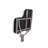 32" x 22.5" Black Padded Cushion Wall Mount Folding Left-Handed Transfer Bench Shower Seat, ADA Compliant