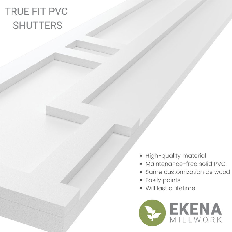 Volets en PVC True Fit Hastings, Noir, 12", 25"