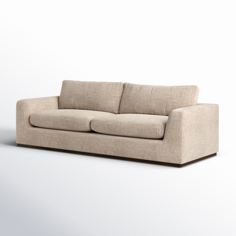 Berger Upholstered 98'' Sofa, Canon Dove