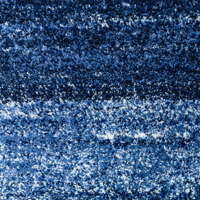 Luxury Shaggy Navy Rug, Rectangle 160 x 230cm