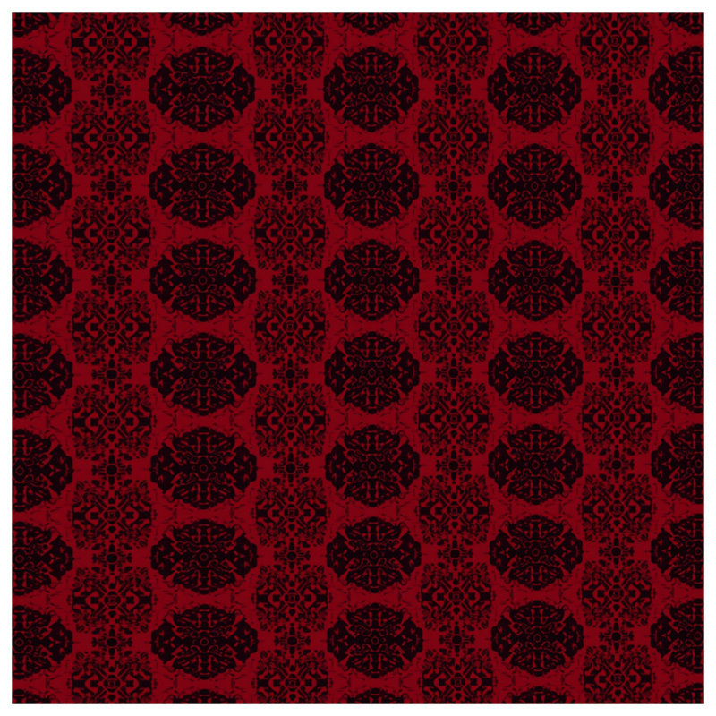 Red Ornamental Damask Blankets, 50in W x 60in H
