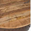 Table de bout en bois et fer