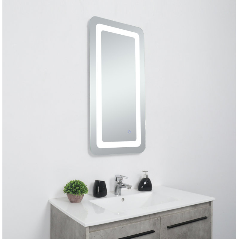 Miroir mural Juliane, Rectangle, 36 po x 18 po