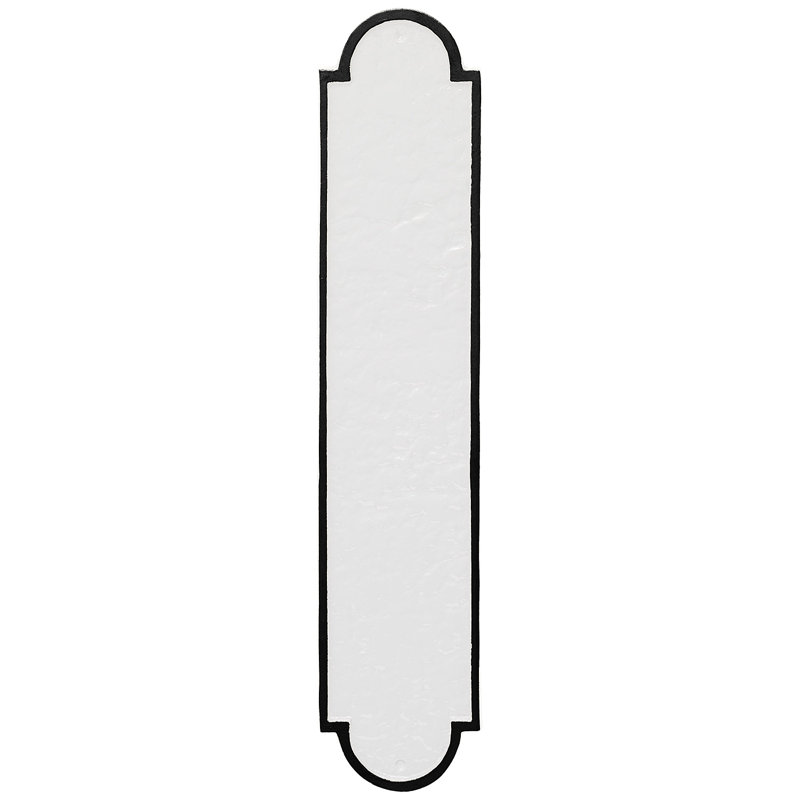 Plaque d'adresse Rockford, White / Black