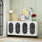 Modern Sideboard with 4 Acrylic Doors-1028407915