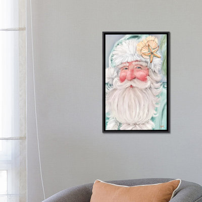 «Coastal Santa», reproduction d'art sur toile encadrée