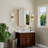 24" W X 30" H Beveled Edge Light Oak Finish Wood Medicine Cabinet with Mirror, Adjustable Shelves, Soft-Close Hinges and Reversible Door, Wall-Mount or Recessed for Makeup, Shaving or Bathroom Vanity Storage-221858316-203037065