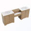 Meuble-lavabo double avec 6 tiroirs-826080692
