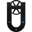 Ensemble de quincaillerie de porte de grange simple standard Premium Wagon Wheel Horseshoe Roller Hanger-1731942342