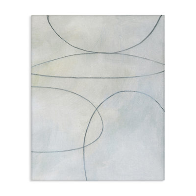 «Oblong Shapes Doodle Floater», art mural sur toile par Victoria Barnes