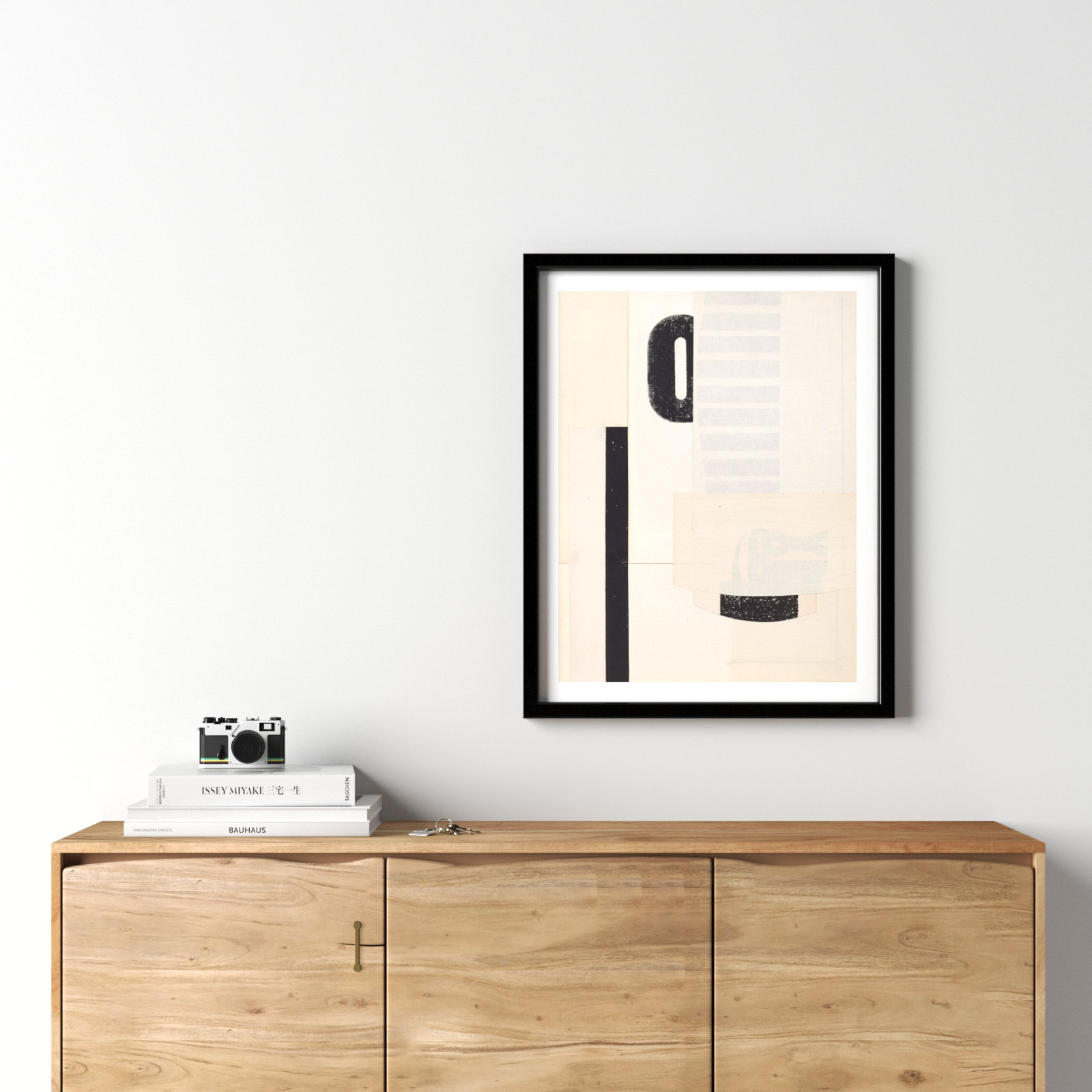 Hidden Keys by Sarah Short, Black, 30" H x 24" W x 1.25" D