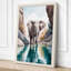 Elephant in Turquoise Modern - Wrapped Canvas-1245483578-1245483579