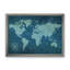 «Slate World Map II», reproduction d'impression sur toile-51145399-51145406