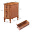 Table d'appoint en bois massif avec 3 tiroirs pour salon (paquet de 2)