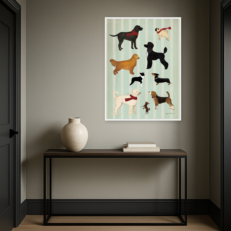 «Dog Days Montage I» par Ryan Fowler, reproduction d'art sur toile encadrée, 28x38, Sylvie White