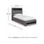 Lit simple tapissier Arde-123299589