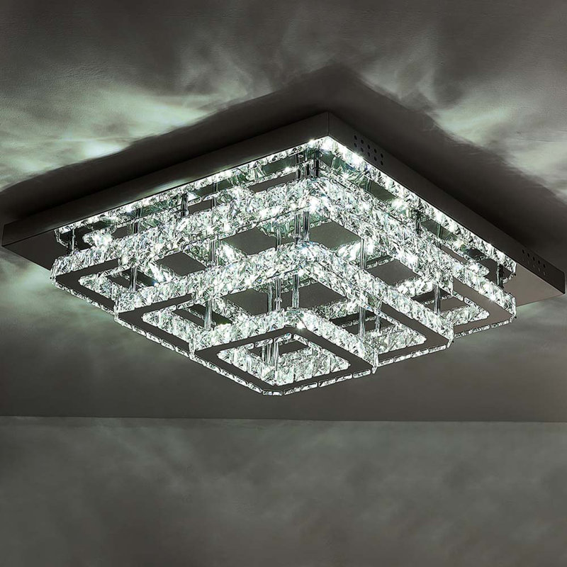 Hurley LED Flush Mount, 23cm H x 70cm W x 70cm D