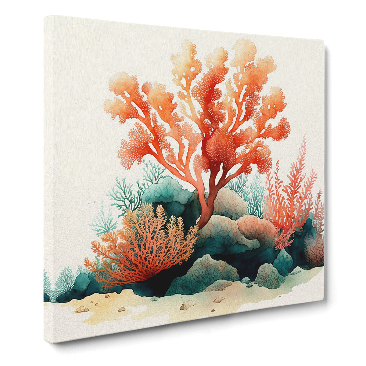 House of Hampton Coral Watercolour | Wayfair.co.uk