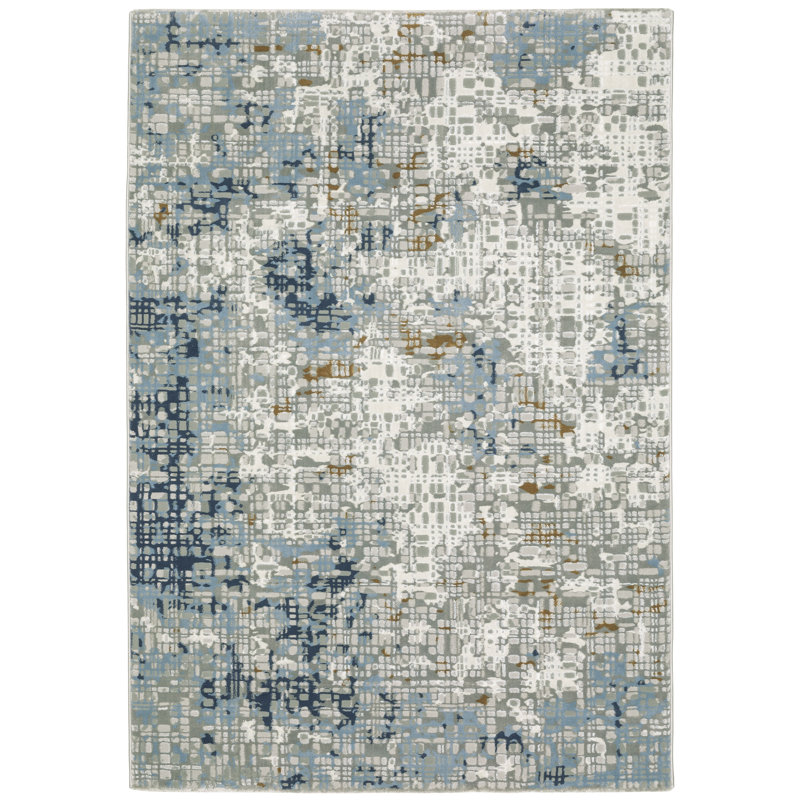 Abstract Rug, Rectangle 6'7" x 9'6"