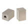 Aspen Creative 24031-12, Rectangular Cube Finial For Lamp Shade, Steel In Brass Plated Finish,  1-1/4" Height (2 Pack)