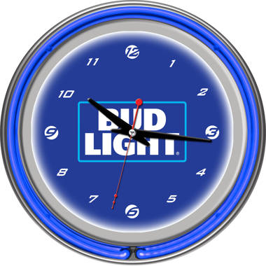 Dallas Mavericks Blue Fade Lighted Analog Neon Clock