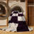 Machine Washable Checkered Beige Area Rug-1736773125