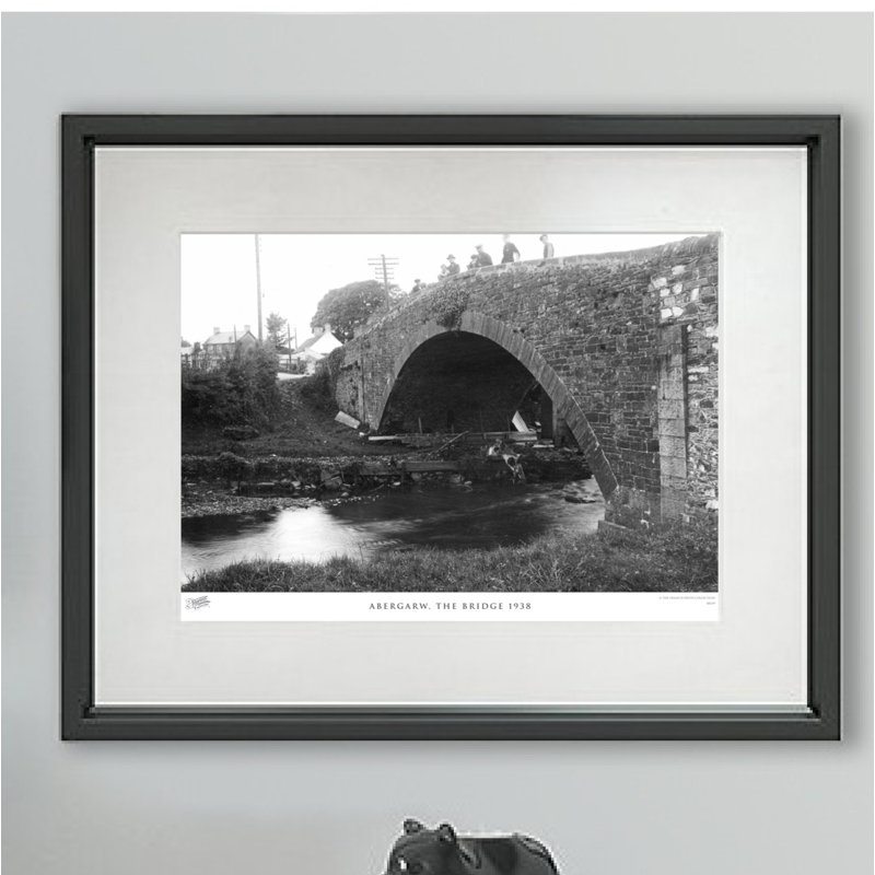 Abergarw, The Bridge 1938 by Francis Frith - Single Picture Frame Print, 40cm H x 50cm W x 2.3cm D