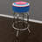 Swivel Upholstered Counter Stool with Metal Frame-7558929