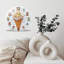 Horloge murale silencieuse en verre trempé de 30 cm, « Horloge Glace », objet décoratif mural, sans tic-tac, fonctionne avec des piles AA (non incluses), décoration artistique pour la maison