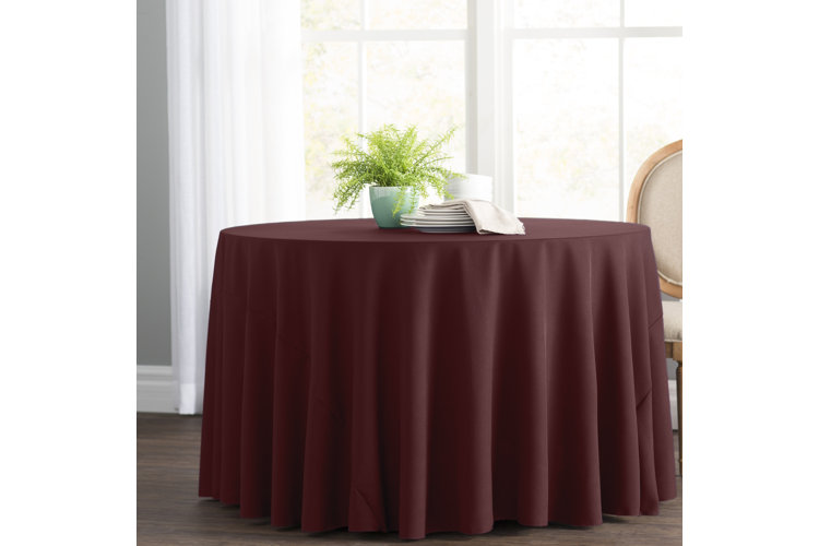Wayfair Basics Solid Color Round Tablecloth
