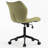 Maddoux Armless Swivel Office Chair Faux Leather Upholstered Waterproof Desk Chair Ergonomic Adjustable Computer Chair-264647572