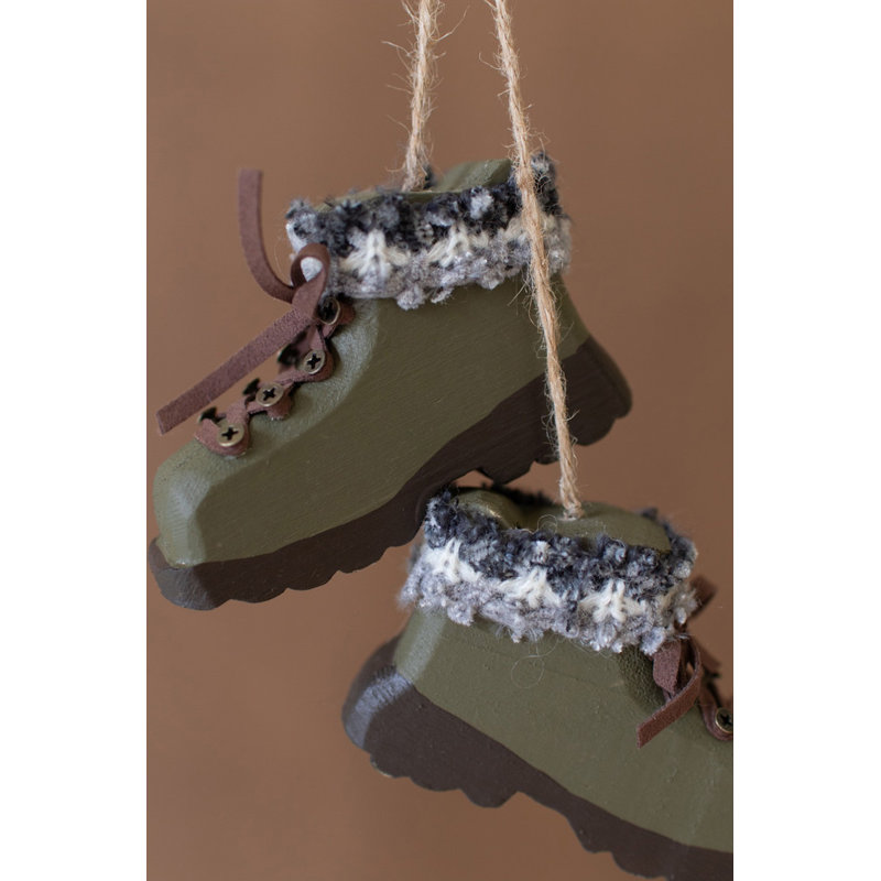  Ensemble de 2 bottes vertes Green Christmas