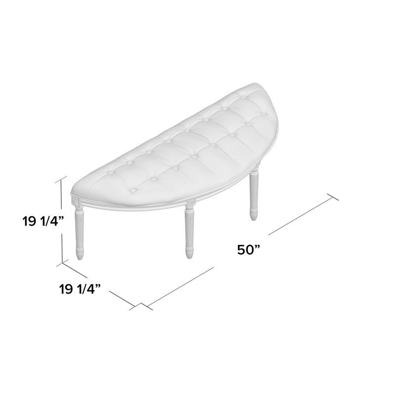 Banc rembourré Moneta, Gris