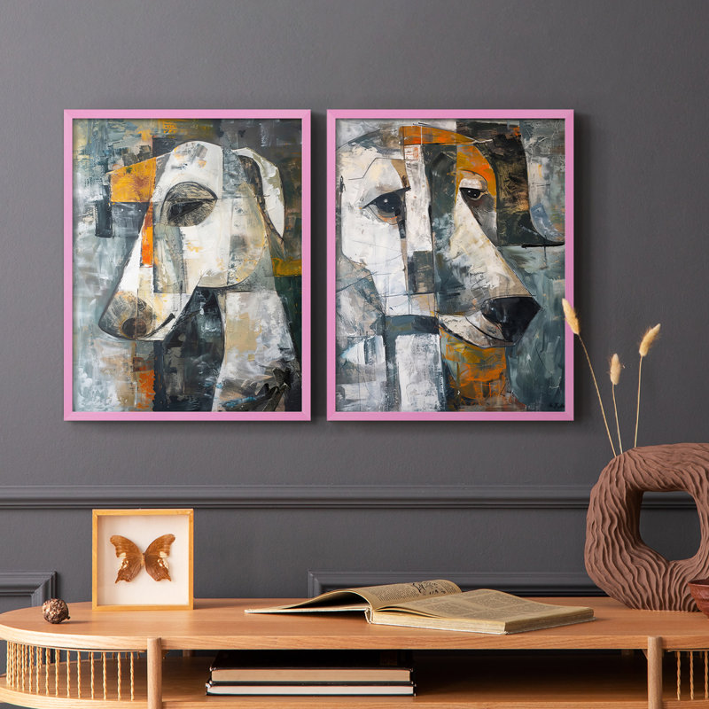 ANIMALS Series CXIX - reproduction encadrée de qualité supérieure - prête à être accrochée - aucun clou requis - aucun clou requis
