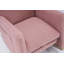 Chaise berçante en tissu avec repose-pieds Teddy-702460789