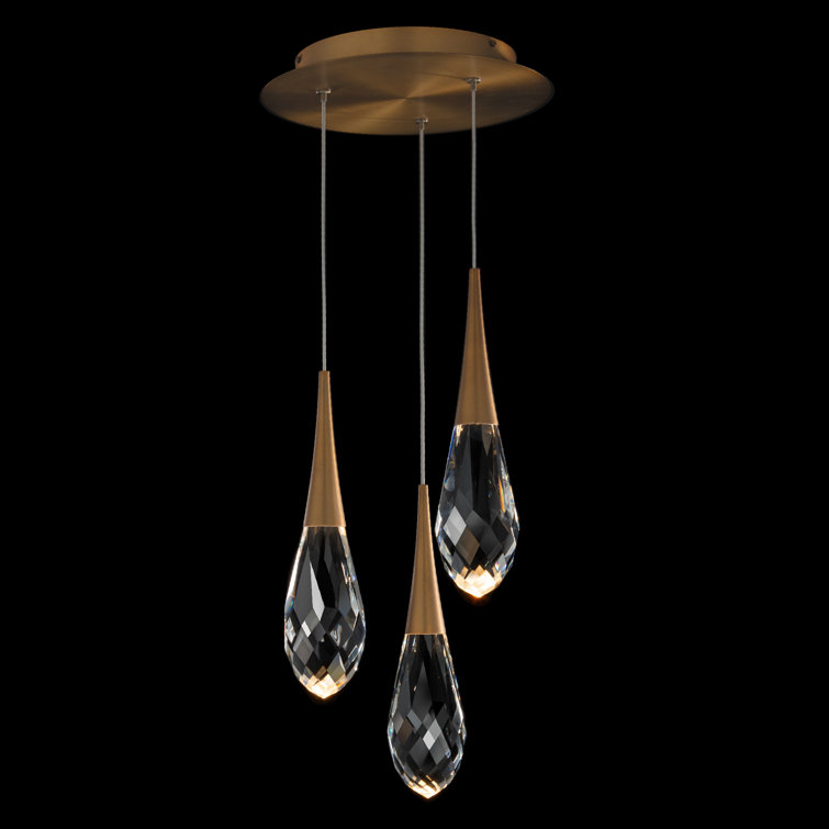 Hibiscus 3 Light LED Multi-Light Pendant