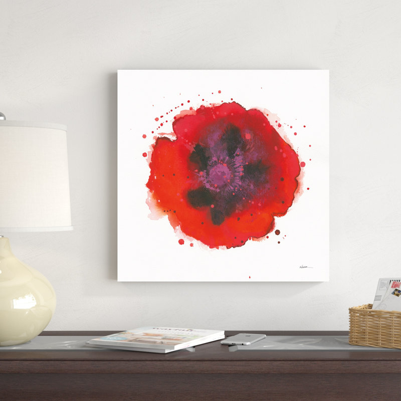 "Splash IV" par Shirley Novak - peinture sur toile tendue, H 20 po x l 20 po