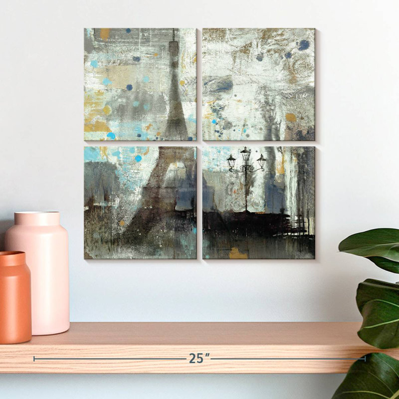 Nicci Eiffel Tower Neutral, 18" H x 18" W