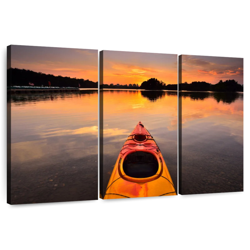 Mehar Orange Kayak, 20" H x 33" W