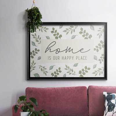 Home Is Our Happy Place, reproduction d'art sur toile