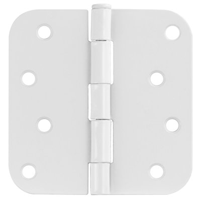 Design House 188458 Door Hinges For Interior Doors 12-pack 4-inch X 4-inch – Rounded 5/8-inch Radius Steel Door Hinge – Satin Nickel – Fits Standard Doors