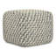 Pouf carré en polyester Beatrix