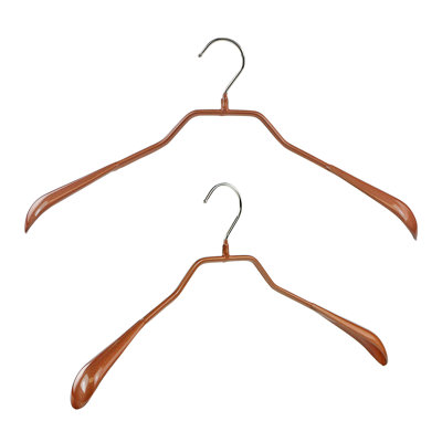 Narrow Bodyform Series: Cintre en acier robuste avec un large support d'épaule et un revêtement en PVC antidérapant
