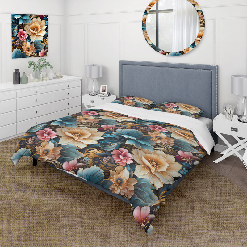 Ensemble de housse de couette Millaray, Housse de couette pour très grand lit et 2 très