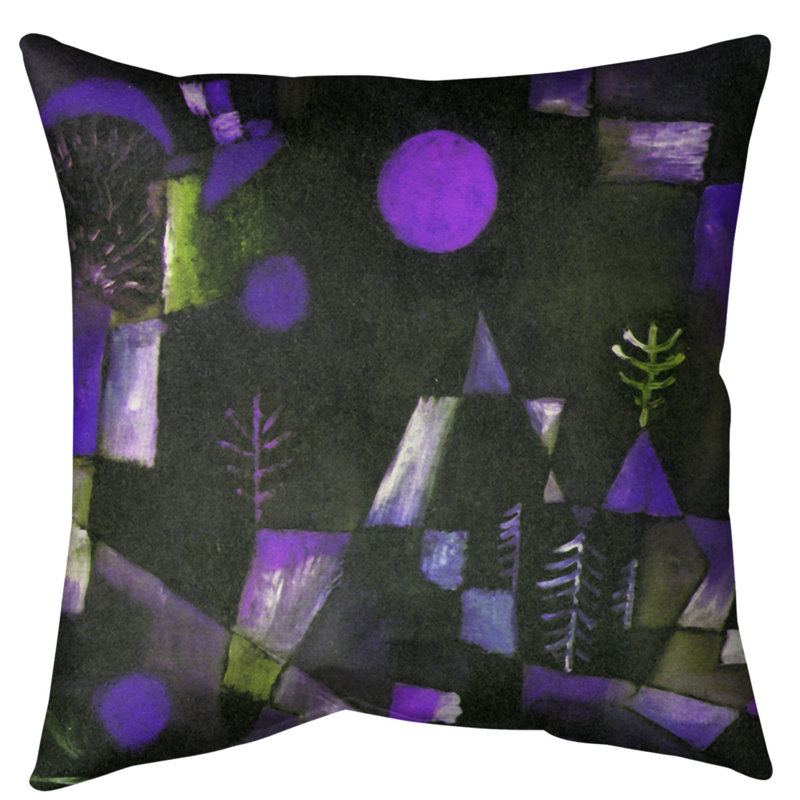 Coussin Paul Klee, 28 po x 28 po, Violet