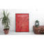 «Indianapolis City Map», reproduction d'impression sur affiche en rouge-24705874