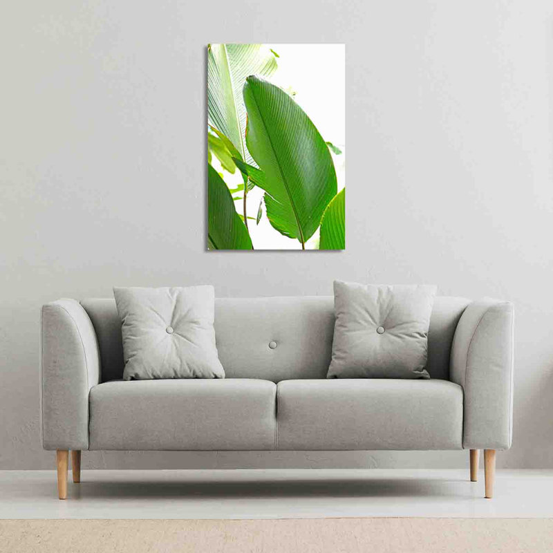 Green Leaf by Andrew Lee - Wrapped Canvas Print, 152cm H x 101cm W x 4cm D