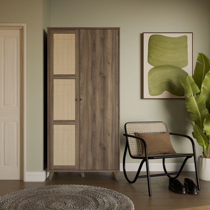 2 Door Manufactured Wood Wardrobe