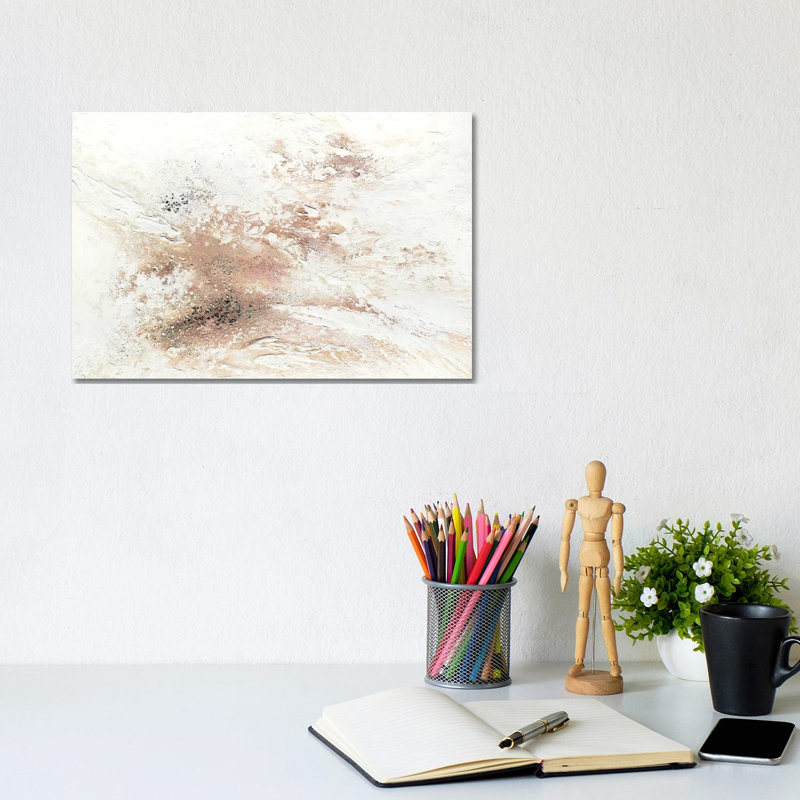 Rose Gold Snow - Print on Canvas, 20.32 cm H x 30.48 cm W, Wrapped Canvas