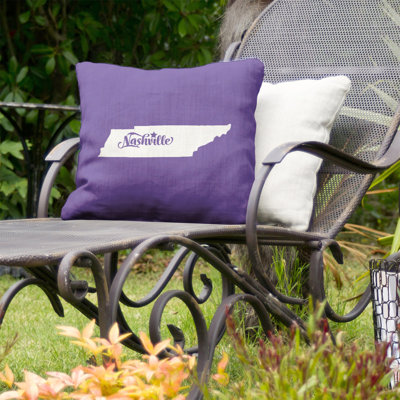 Outdoor Reversible Throw Pillow